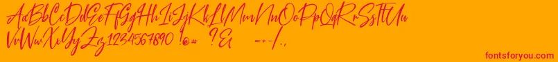 Más sobre la fuente Blue Pen fuente Blue Pen – Fuentes Rojas Sobre Fondo Naranja