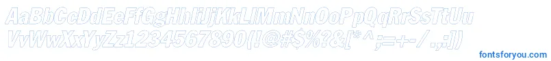 FagotcondoutlinecItalic-fontti – siniset fontit