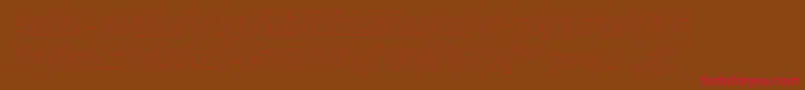 FagotcondoutlinecItalic Font – Red Fonts on Brown Background