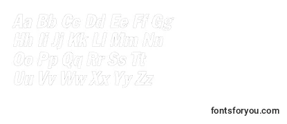 Обзор шрифта FagotcondoutlinecItalic