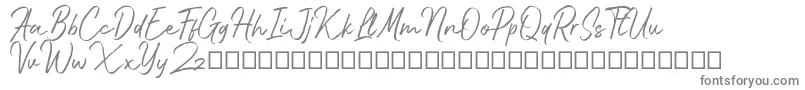 Bluehill-Schriftart – Graue Schriften auf weißem Hintergrund
