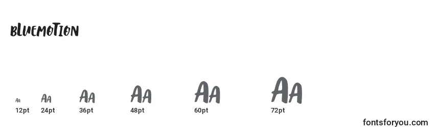 BLuemoTion Font Sizes