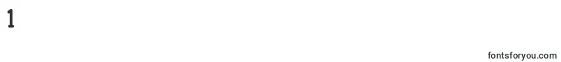 Blueno Chocolate   Font – Fonts for Digit 1