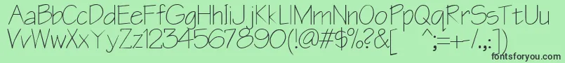 Blueprint Font – Black Fonts on Green Background