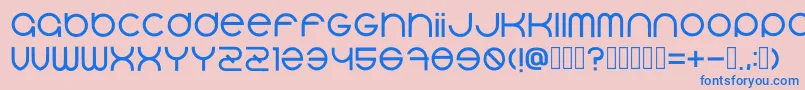 Bluerabbit Regular Font – Blue Fonts on Pink Background