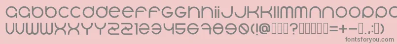 Bluerabbit Regular Font – Gray Fonts on Pink Background