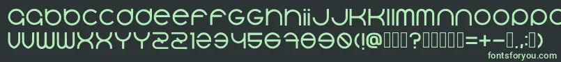 Bluerabbit Regular Font – Green Fonts on Black Background