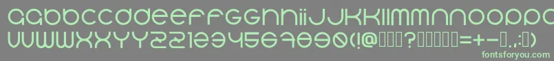 Bluerabbit Regular Font – Green Fonts on Gray Background