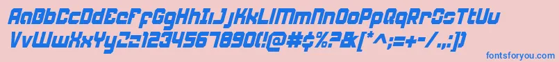 More about WeaponeerCondensedItalic Font WeaponeerCondensedItalic Font – Blue Fonts on Pink Background