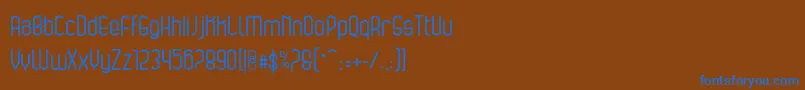 bluesquare Font – Blue Fonts on Brown Background