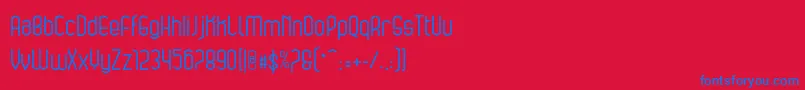 bluesquare Font – Blue Fonts on Red Background