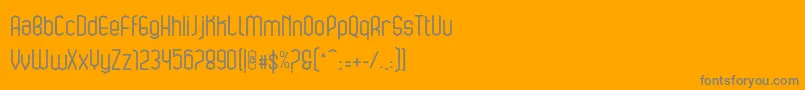 フォントbluesquare – オレンジの背景に灰色の文字