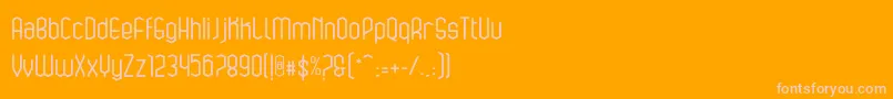 bluesquare Font – Pink Fonts on Orange Background