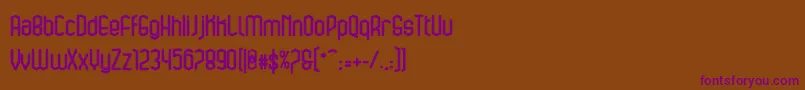 Шрифт bluesquarebold – фиолетовые шрифты на коричневом фоне