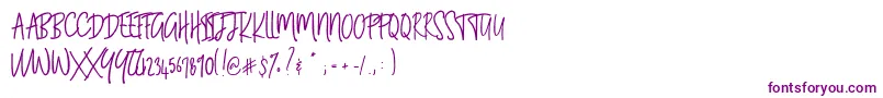 BLUESTORIA Personal Use Only Font – Purple Fonts