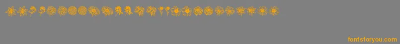 En savoir plus sur la police Blumen Police Blumen – polices orange sur fond gris