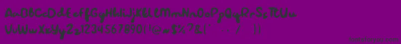 Fonte Blur Sight – fontes pretas em um fundo violeta