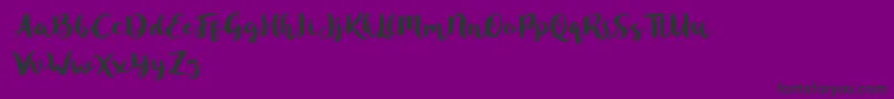 fuente Blusty Script Free – Fuentes Negras Sobre Fondo Morado