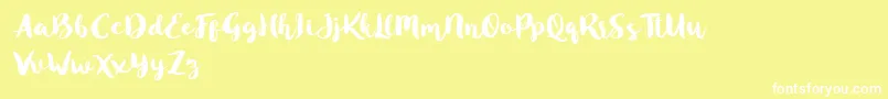 More about Blusty Script Free Font Blusty Script Free Font – White Fonts on Yellow Background