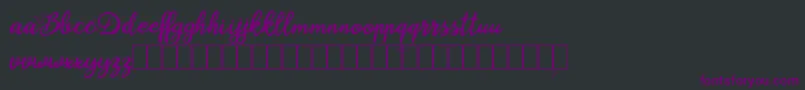 Blysher Demo-Schriftart – Violette Schriften auf schwarzem Hintergrund