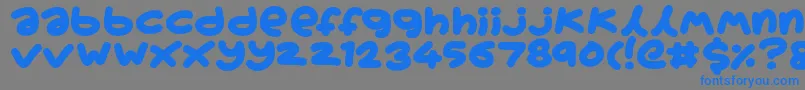 Boardgamers Font – Blue Fonts on Gray Background