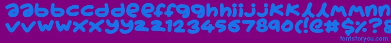 Boardgamers Font – Blue Fonts on Purple Background