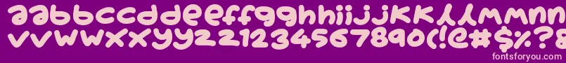 Boardgamers Font – Pink Fonts on Purple Background