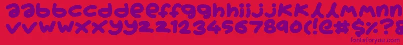 Boardgamers Font – Purple Fonts on Red Background