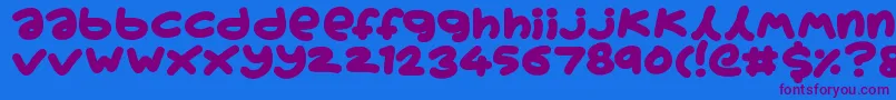 Boardgamers Font – Purple Fonts on Blue Background