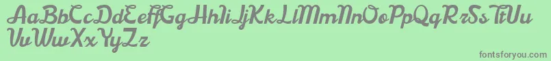 Boardley Demo Font – Gray Fonts on Green Background