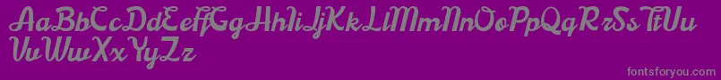 Boardley Demo Font – Gray Fonts on Purple Background