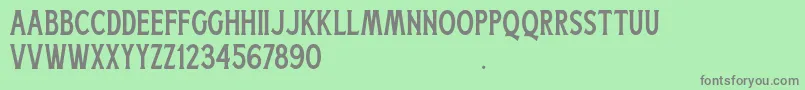 Weitere Informationen zur Boatman Regular Free For Personal Use-Schriftart Boatman Regular Free For Personal Use-Schriftart – Graue Schriften auf grünem Hintergrund