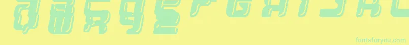 YumYum-fontti – vihreät fontit keltaisella taustalla