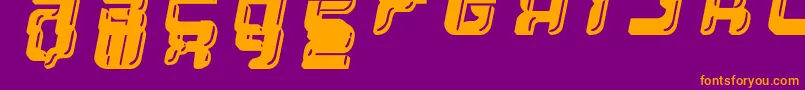 YumYum Font – Orange Fonts on Purple Background