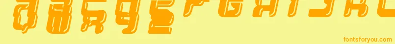 YumYum Font – Orange Fonts on Yellow Background