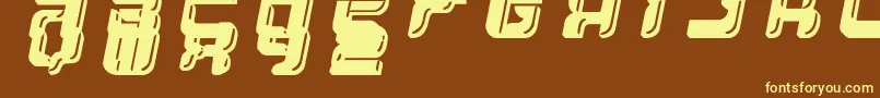 YumYum Font – Yellow Fonts on Brown Background
