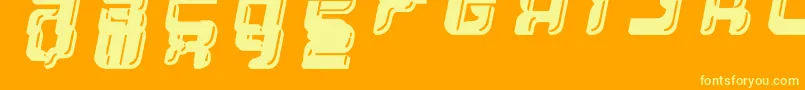 Więcej informacji o czcionce YumYum Czcionka YumYum – żółte czcionki na pomarańczowym tle