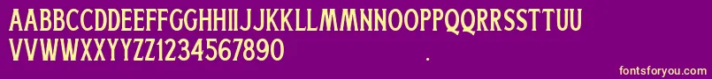 Więcej informacji o czcionce Boatman Regular Free For Personal Use Czcionka Boatman Regular Free For Personal Use – żółte czcionki na fioletowym tle