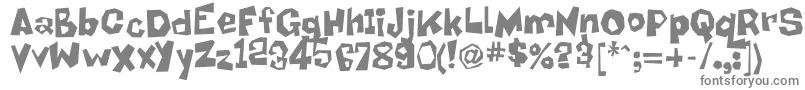 Bob Font – Gray Fonts on White Background