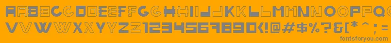 bobardi Font – Gray Fonts on Orange Background