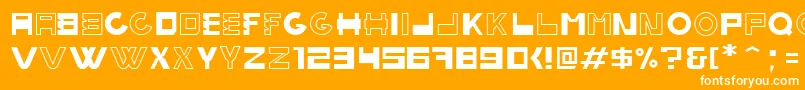 bobardi Font – White Fonts on Orange Background