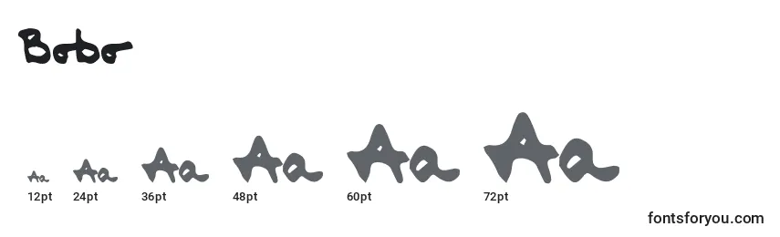 Размеры шрифта Bobo (121746)
