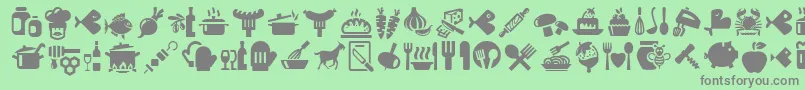 Подробнее о шрифте Bocartes fritos Шрифт Bocartes fritos – серые шрифты на зелёном фоне