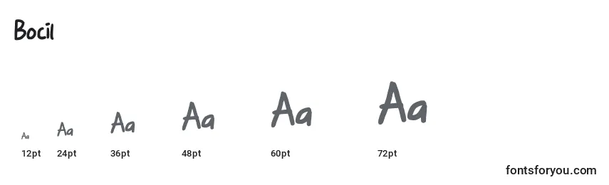 Bocil Font Sizes