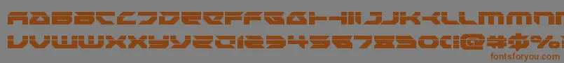 Weitere Informationen zur Royalsamurailaser-Schriftart Royalsamurailaser-Schriftart – Braune Schriften auf grauem Hintergrund