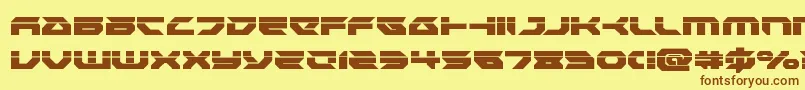 Подробнее о шрифте Royalsamurailaser Шрифт Royalsamurailaser – коричневые шрифты на жёлтом фоне