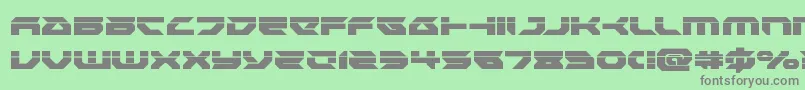 Royalsamurailaser Font – Gray Fonts on Green Background