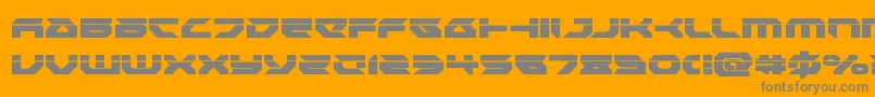 Royalsamurailaser Font – Gray Fonts on Orange Background