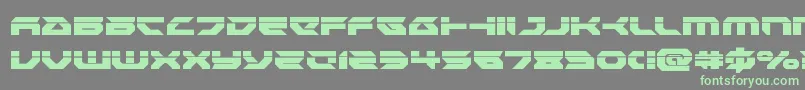 Royalsamurailaser Font – Green Fonts on Gray Background