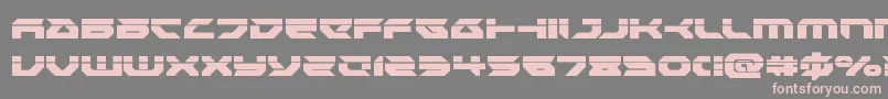 Royalsamurailaser Font – Pink Fonts on Gray Background